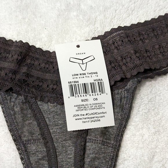 Hanky Panky DreamEase Low Rise Thong - New with Tag - Picture 3 of 3